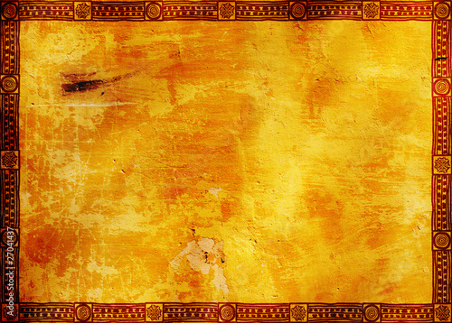 Illustration: Frame with American Indian traditional patterns Frame with American Indian traditional patterns