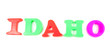 idaho written in fridge magnets