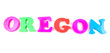 oregon written in fridge magnets