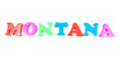 montana written in fridge magnets