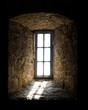 Light streaming through window, Mont St Michel, Normandy, France