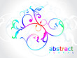 abstract rainbow floral abstract rainbow floral