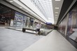 Young woman sits in new Voronezh shopping centre