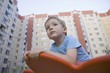 Young boy in playground