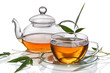 Cup of tea with teapot