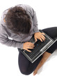 Young Woman Using Laptop. Model Released