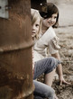 Photo: Girls Hiding. Girls Hiding.