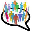 Social media people inner circle Speech Bubble Social media people inner circle Speech Bubble