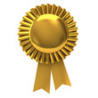 Blank award ribbon rosette