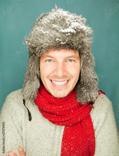 Photo: winter man portrait winter man portrait
