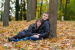autumn couple portraits