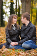 autumn couple portraits