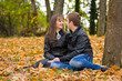 autumn couple portraits
