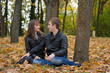 autumn couple portraits