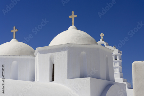 Photo: Typical cycladic, white church in Amorgos island, Greece Typical cycladic, white church in Amorgos island, Greece