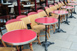 Red tables