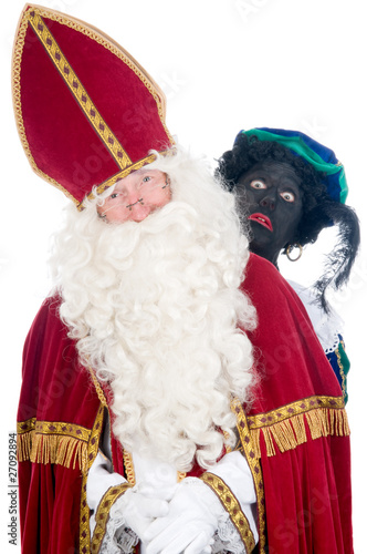 Photo: Saint Nicholas and his helper Saint Nicholas and his helper