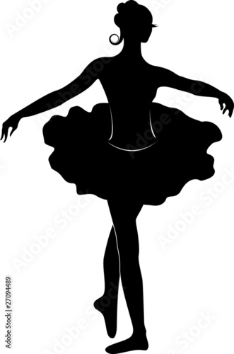 ballerina silhouette tutu