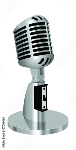 Vector: classic microphone vector illustration classic microphone vector illustration