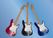 3 guitars-stock