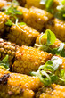 grilled yellow corncobs