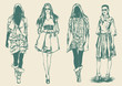 female fashion models set