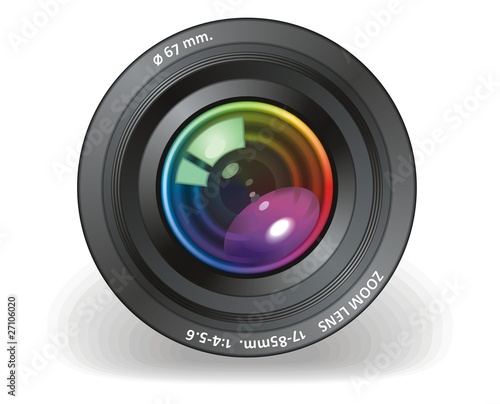 Vektor: Camera objective vector Camera objective vector