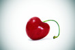 a heart-shaped cherry a heart-shaped cherry