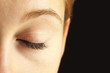 Close-up of closed eye Close-up of closed eye