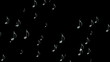 Musical notes flying
