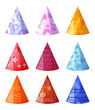 Vector illustration of collection of hats Vector illustration of collection of hats