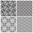 seamless patterns set (vector)