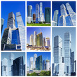 collage of skyscrapers