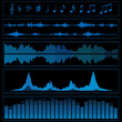 Photo en ligne au meilleur prix Notes and sound waves. Music background.