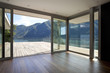 attico con vista montagne e lago