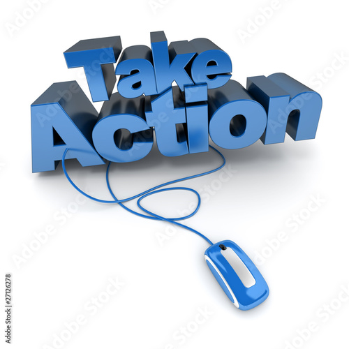 Illustration: Take action online Take action online