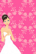 wedding invitation with preety bride