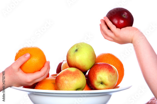 Photo: Children Holding Fruit.Models Released Children Holding Fruit.Models Released