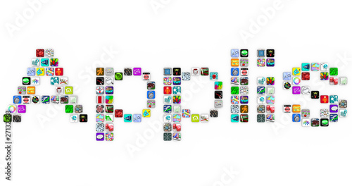 Photo: Applis - Application Icons Word in App Tiles Applis - Application Icons Word in App Tiles