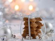 christmas star-shaped cinnamon biscuits