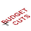 Conceptual representation of financial cuts by Governments