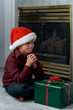 A boy praying for gift