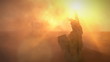 1235b Futuristic Statue Liberty Sahara Desert Oilfield Political