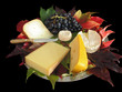 Plateau de fromages automnal (sur feuilles de vigne) 2 Plateau de fromages automnal (sur feuilles de vigne) 2