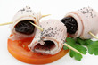 amuse-bouche, roulés de jambon aux pruneaux amuse-bouche, roulés de jambon aux pruneaux