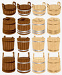 barrel bucket pail tub wood
