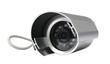 Security camera on white background