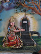 Parvati and Shiva lingam at Siva temple entrance Parvati and Shiva lingam at Siva temple entrance