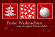 Weihnachtskarte, rot