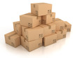 cardboard boxes